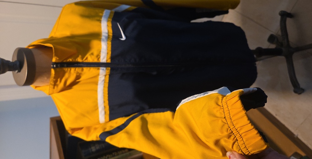 Nike Black and Yellow Track Jacket
